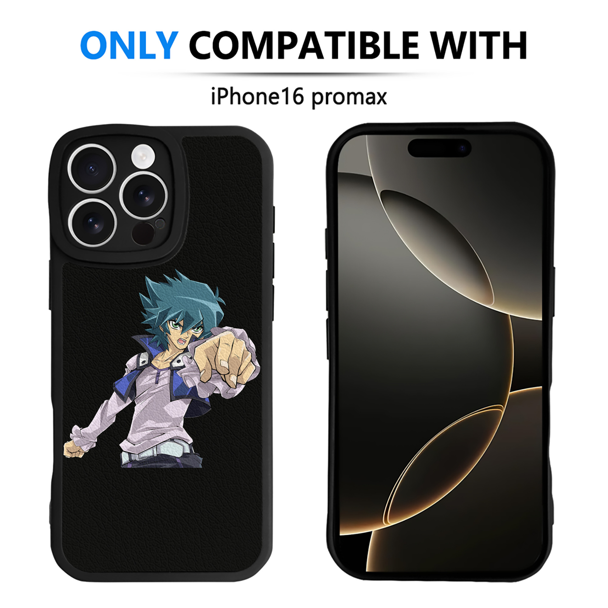 （画像用） 遊☆戯☆王 Yu-Gi-Oh! 【iPhone 16シリーズ対応】シリコンスマホケース（レザー調） 材質：シリコン
